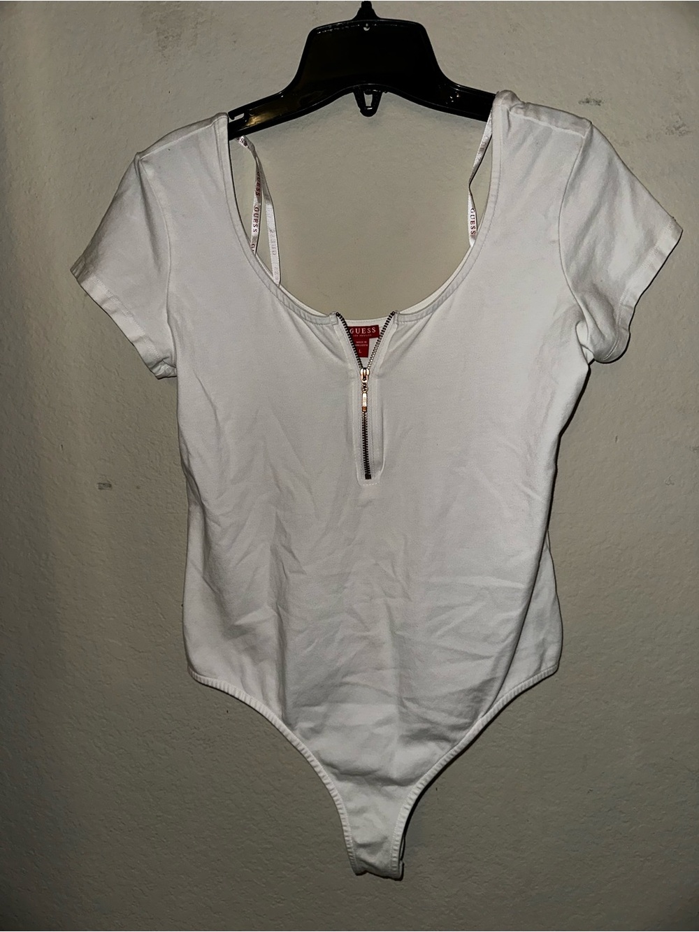 Guess white bodysuit size large
